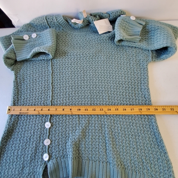Soft Surroundings Touch of Cashmere Leander Sweater Size XL Sea Foam Green NEW - Picture 7 of 12